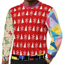 Lade das Bild in den Galerie-Viewer, Multi-Image-Design Herren / Männer Langärmeliges Pullover Sweatshirt C20H mit Foto Design Motiv Text selbst gestalten und bedrucken
