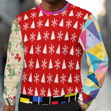 Lade das Bild in den Galerie-Viewer, Multi-Image-Design Herren / Männer Langärmeliges Pullover Sweatshirt C20H mit Foto Design Motiv Text selbst gestalten und bedrucken
