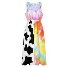 Lade das Bild in den Galerie-Viewer, Multi-Image-Design Damen / Frauen Ärmelloses Kleid mit V-Ausschnitt C22Q mit Fotos Muster Text Logo selbst gestalten und bedrucken
