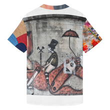 Lade das Bild in den Galerie-Viewer, Multi-Image-Design Herren / Männer Kurzarmhemd mit flachem Saum und ohne Taschen DCS07 mit Foto Design Motiv Text selbst gestalten und bedrucken
