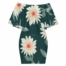 Lade das Bild in den Galerie-Viewer, Einzelbild-Design 2024 NEW Jerseykleid Schal-Kleid mit Rüschen MXLD017 mit Foto Design Motiv Text selbst gestalten und bedrucken (Simple Design)
