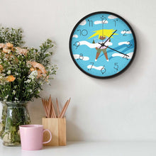 Lade das Bild in den Galerie-Viewer, Fashion Wanduhr ohne Tickgeräusche im modern Stil mit Lautlosem Uhrwerk - Große Wand Uhr 25 cm für Büro Küche Schlafzimmer Wohnzimmer Klassenzimmer mit Fotos Muster Text Logo selbst gestalten und bedrucken
