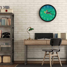 Lade das Bild in den Galerie-Viewer, Fashion Wanduhr ohne Tickgeräusche im modern Stil mit Lautlosem Uhrwerk - Große Wand Uhr 25 cm für Büro Küche Schlafzimmer Wohnzimmer Klassenzimmer mit Fotos Muster Text Logo selbst gestalten und bedrucken

