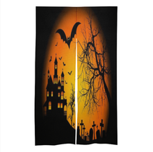 Lade das Bild in den Galerie-Viewer, Halloween Dekoration Türvorhang Hanf 86x143cm (Muster Spleiß Druck) mit Foto Design Motiv Text selbst gestalten und bedrucken
