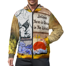 Lade das Bild in den Galerie-Viewer, Herren / Männer Multi-Image-Design Langarm Kapuzenpullover Jacke Kapuzensweatshirt WY14 mit Ihrem Design Motiv Foto Text selbst gestalten und bedrucken
