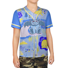 Lade das Bild in den Galerie-Viewer, Kinder Baseball T-Shirt J81T mit Foto Design Motiv Text selbst gestalten und bedrucken
