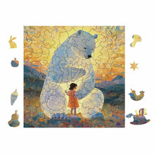 Lade das Bild in den Galerie-Viewer, Quadratisches unregelmäßiges Holzpuzzles JJ0533029 mit Fotos Muster Text selbst gestalten und bedrucken
