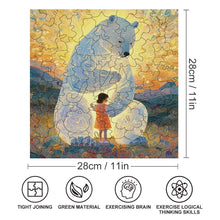 Lade das Bild in den Galerie-Viewer, Quadratisches unregelmäßiges Holzpuzzles JJ0533029 mit Fotos Muster Text selbst gestalten und bedrucken
