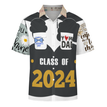Lade das Bild in den Galerie-Viewer, Multi-Image-Design Herren Kurzarmhemd mit Revers und doppelter Pattentasche LM056 mit Ihrem Design Motiv Foto Text selbst gestalten und bedrucken
