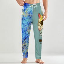 Lade das Bild in den Galerie-Viewer, Multi-Image-Design Herren / Männer Plüschiger lockerer Zuhause Pyjamahose LM071 mit Foto Design Motiv Text selbst gestalten und bedrucken
