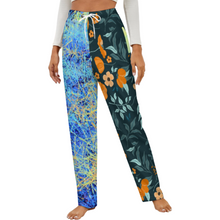 Lade das Bild in den Galerie-Viewer, Multi-Image-Design Damen / Frauen Plüschiger lockerer Zuhause Pyjamahose LM072 mit Foto Design Motiv Text selbst gestalten und bedrucken
