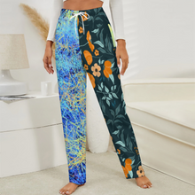 Lade das Bild in den Galerie-Viewer, Multi-Image-Design Damen / Frauen Plüschiger lockerer Zuhause Pyjamahose LM072 mit Foto Design Motiv Text selbst gestalten und bedrucken
