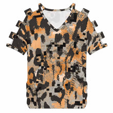 Lade das Bild in den Galerie-Viewer, Einzelbild-Design Damen / Frauen Schulterfreies Kurzarm-Kleid T-shirt LM077 mit Foto Design Motiv Text selbst gestalten und bedrucken (Simple Design)
