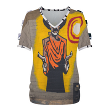 Lade das Bild in den Galerie-Viewer, Multi-Image-Design Damen / Frauen  Schulterfreies Kurzarm-Kleid T-shirt LM077 mit Foto Design Motiv Text selbst gestalten und bedrucken (Simple Design)
