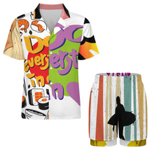 Lade das Bild in den Galerie-Viewer, Multi-Image-Druck Damen / Frauen Kurze Schlafanzug Shorty Pyjama Set LM093 mit Foto Design Motiv Text selbst gestalten und bedrucken
