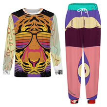 Lade das Bild in den Galerie-Viewer, Personalisierter Multi-Image-Druck Herren Rundhalsausschnitt Schlafanzug Pyjamas LM094 2-tgl. Set mit Foto selbst gestalten und bedrucken
