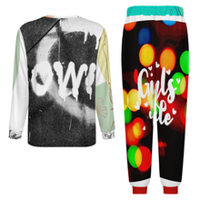 Lade das Bild in den Galerie-Viewer, Personalisierter Multi-Image-Druck Herren Rundhalsausschnitt Schlafanzug Pyjamas LM094 2-tgl. Set mit Foto selbst gestalten und bedrucken
