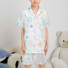 Lade das Bild in den Galerie-Viewer, Einzelbild-Design Kinder mit kubanischem Kragen Pyjama Set LM131 mit Foto Design Motiv Text selbst gestalten und bedrucken (Simple Design)
