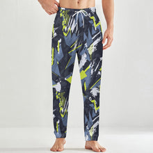 Lade das Bild in den Galerie-Viewer, Herren / Männer Plüschiger lockerer Zuhause Pyjamahose LM217 (Vorder und Rückenteil gestaltbar) mit Foto Design Motiv Text selbst gestalten und bedrucken
