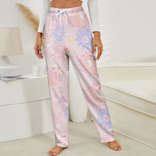 Lade das Bild in den Galerie-Viewer, Damen / Frauen Plüschiger lockerer Zuhause Pyjamahose LM218 (Vorder und Rückenteil gestaltbar) mit Foto Design Motiv Text selbst gestalten und bedrucken
