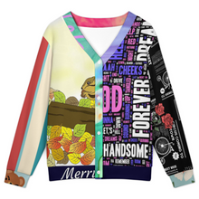 Lade das Bild in den Galerie-Viewer, Multi-Image-Druck Damen / Frauen Pullover Strickjacke LM228 mit Fotos Muster Text Logo selbst gestalten und bedrucken
