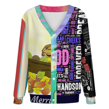 Lade das Bild in den Galerie-Viewer, Multi-Image-Druck Damen / Frauen Pullover Strickjacke LM228 mit Fotos Muster Text Logo selbst gestalten und bedrucken

