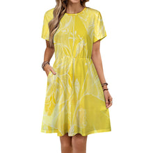 Lade das Bild in den Galerie-Viewer, Damen / Frauen Kurzarmkleid LM414 mit Foto Design Motiv Text selbst gestalten und bedrucken

