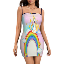 Lade das Bild in den Galerie-Viewer, Multi-Image-Design Damen / Frauen Trägerloses Tube-Top Kleid LM450 mit Fotos Muster Text Logo selbst gestalten und bedrucken
