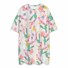 Lade das Bild in den Galerie-Viewer, Einzelbild-Design Damen/Frauen Plüsch T-Shirt Pyjama in Großen Größen LM475 mit Foto Design Motiv Text selbst gestalten und bedrucken
