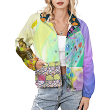 Lade das Bild in den Galerie-Viewer, Multi-Image-Druck Damen / Frauen Sweatjacke Stand-Up Collar LM552 mit Fotos Muster Text Logo selbst gestalten und bedrucken
