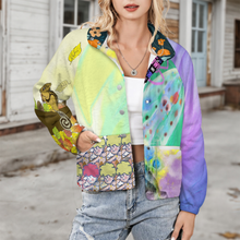 Lade das Bild in den Galerie-Viewer, Multi-Image-Druck Damen / Frauen Sweatjacke Stand-Up Collar LM552 mit Fotos Muster Text Logo selbst gestalten und bedrucken
