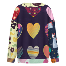 Lade das Bild in den Galerie-Viewer, Multi-Image-Druck Damen / Frauen Pullover Strickjacke mit weit überschnittenen Schultern und langen Ärmeln LM561 mit Fotos Muster Text Logo selbst gestalten und bedrucken
