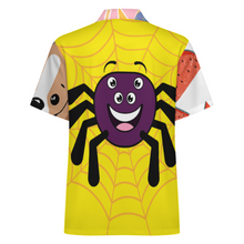 Lade das Bild in den Galerie-Viewer, Multi-Image-Design Herren / Männer Kurzarmhemd mit Reißverschluss LM816 mit Foto Design Motiv Text selbst gestalten und bedrucken
