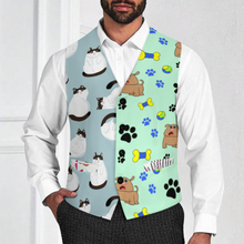 Lade das Bild in den Galerie-Viewer, Multi-Image-Druck Herren / Männer Boutique Anzugweste LTM00296 mit Foto Design Motiv Text selbst gestalten und bedrucken
