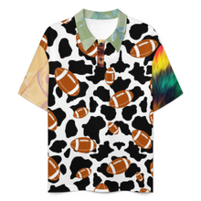 Lade das Bild in den Galerie-Viewer, Multi-Image-Druck Damen / Frauen POLO Shirt mit gerader Schulter und Knopfleiste LTPL22 mit Fotos Muster Text Logo selbst gestalten und bedrucken
