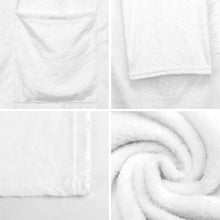 Lade das Bild in den Galerie-Viewer, Einzelbild-Design Unisex Langarm Plüschiger bequemer Wickelmantel Pyjama LYQ129 mit Fotos Muster Text Logo selbst gestalten und bedrucken
