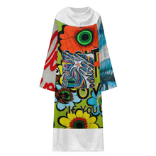 Lade das Bild in den Galerie-Viewer, Multi-Image-Druck Unisex Langarm Plüschiger bequemer Wickelmantel Pyjama LYQ129 mit Fotos Muster Text Logo selbst gestalten und bedrucken

