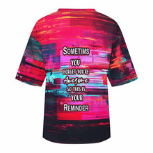 Lade das Bild in den Galerie-Viewer, Locker geschnittenes T-Shirt mit überschnittenen Schultern und mittellangen Ärmeln S28T mit Foto Design Motiv Text selbst gestalten und bedrucken
