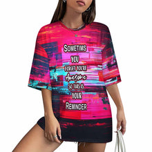 Lade das Bild in den Galerie-Viewer, Locker geschnittenes T-Shirt mit überschnittenen Schultern und mittellangen Ärmeln S28T mit Foto Design Motiv Text selbst gestalten und bedrucken
