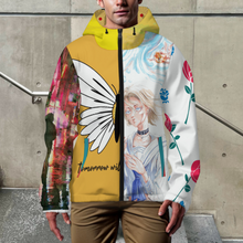 Lade das Bild in den Galerie-Viewer, Multi-Image-Design Leichte atmungsaktive Windbreaker Windjacke mit Kapuze für Herren / Männer MWL402 mit Foto Design Motiv Text selbst gestalten und bedrucken
