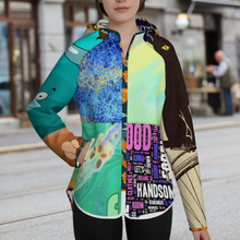 Lade das Bild in den Galerie-Viewer, Multi-Image-Druck Damen / Frauen Slim Fit Jacke MWL478 mit Fotos Muster Text Logo selbst gestalten und bedrucken
