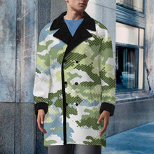 Lade das Bild in den Galerie-Viewer, Herren / Männer Zweireiher Trenchcoat mit Anzugkragen MWL510 mit Foto Design Motiv Text selbst gestalten und bedrucken

