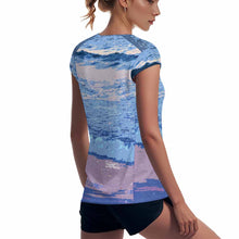 Lade das Bild in den Galerie-Viewer, Schnelltrocknendes Damen / Frauen Sport T-Shirt mit halblangen Ärmeln MWL547 mit Fotos Muster Text Logo selbst gestalten und bedrucken
