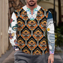Lade das Bild in den Galerie-Viewer, Multi-Image-Design Herren / Männer Schnelltrocknendes T-Shirt aus Eisseide mit unregelmäßigem V-Ausschnitt MWL698 mit Foto Design Motiv Text selbst gestalten und bedrucken
