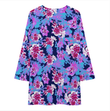 Lade das Bild in den Galerie-Viewer, Multi-Image-Design Damen / Frauen Fashion Langarm Kleid Freizeitkleid mit Spleißen-Still F72Q mit Foto Design Motiv Text selbst gestalten und bedrucken
