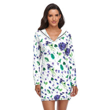 Lade das Bild in den Galerie-Viewer, Multi-Image-Design Damen / Frauen Pyjama Nachthemd QZ6056 mit Foto Design Motiv Text selbst gestalten und bedrucken
