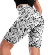 Lade das Bild in den Galerie-Viewer, Multi-Image-Design Damen / Frauen Sport Yoga Hose Leggings Knielang Y011B mit Foto Design Motiv Text selbst gestalten und bedrucken
