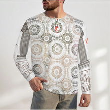 Lade das Bild in den Galerie-Viewer, Multi-Image-Design Herren Henleyshirt Langarm Shirt Rundhalsshirt mit Knopfleiste A37L mit Foto Design Motiv Text selbst gestalten und bedrucken
