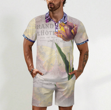 Lade das Bild in den Galerie-Viewer, Multi-Image-Design Herren Shorty Polo Shirt Kurzarm Set mit Short A46TZ mit Foto Design Motiv Text selbst gestalten und bedrucken
