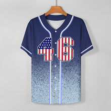 Lade das Bild in den Galerie-Viewer, Multi-Image-Design Herren / Männer Baseball Jersey Trikot mit Foto Design Motiv Text selbst gestalten und bedrucken
